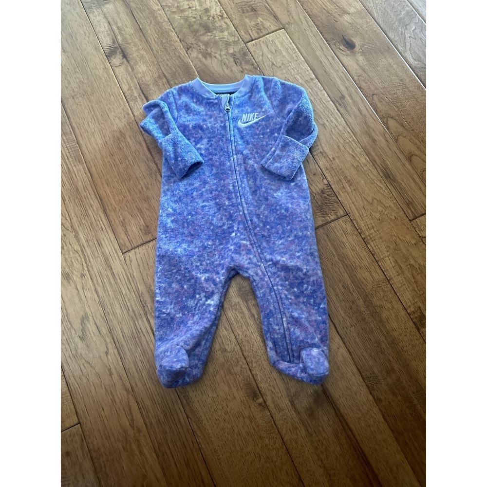 Nike Fleece Full zipper outfit 3 months Purple‎